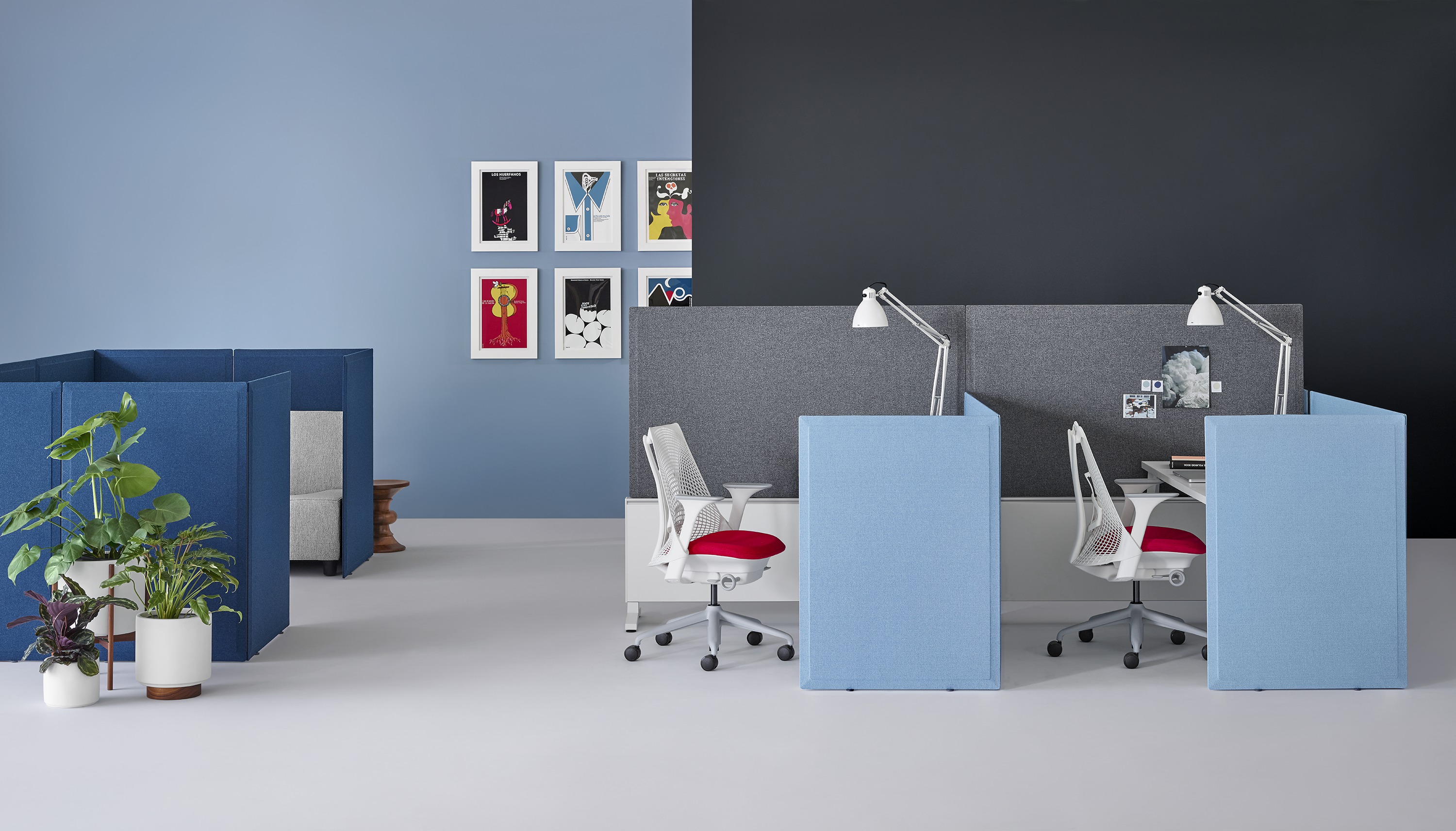 办公屏风|屏风工作站|办公家具|设计师家具|Canvas Dock 开放式办公区